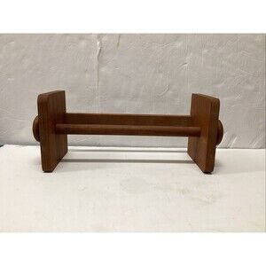 vtg MCM towle gailstyn-Sutton teak paper towel holder wall mounted